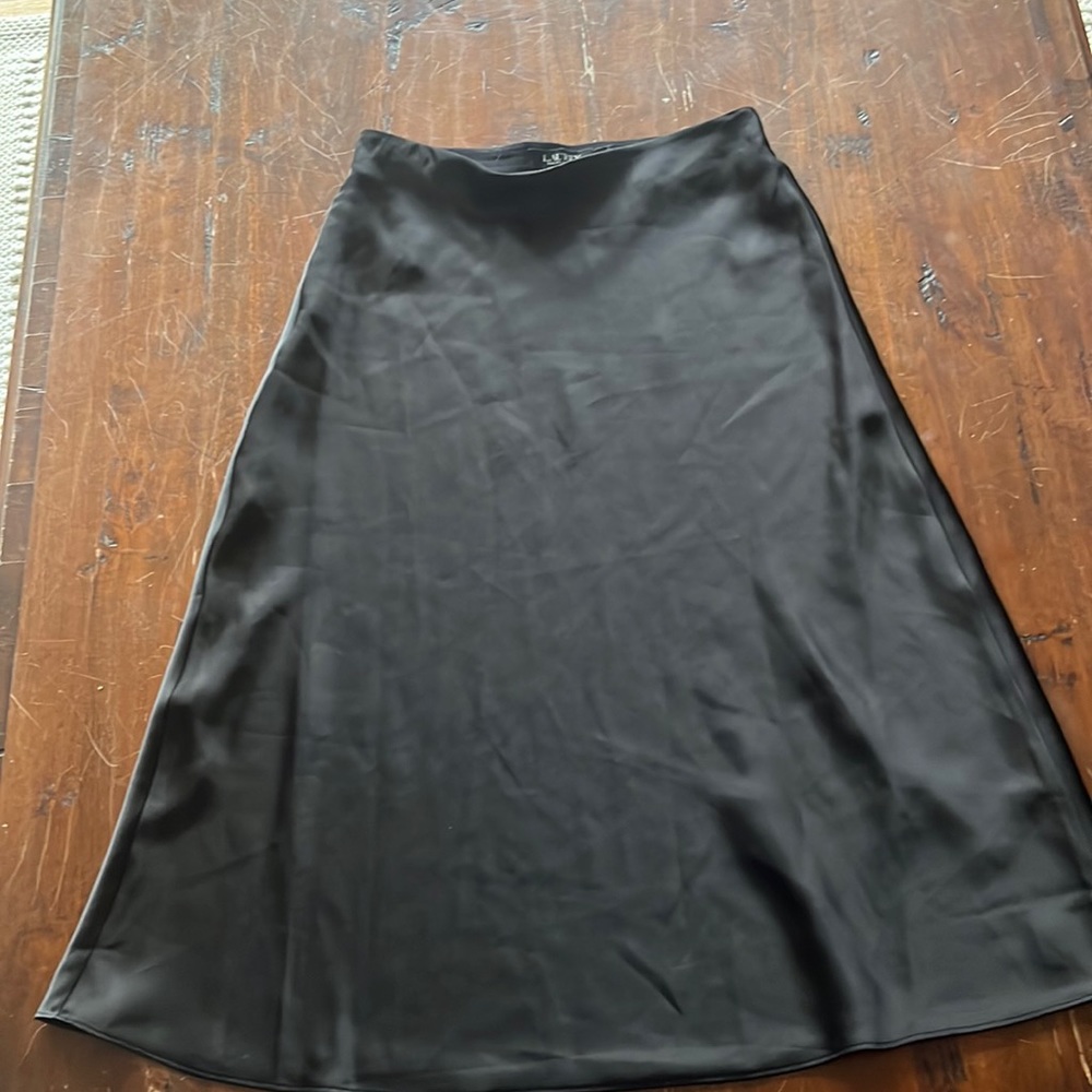 Black Slip Skirt midi